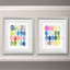 " Colour Melt I-Framed 2 Piece Set - Black " 2 - Pieces