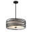 Dann 3 - Light Steel Dimmable Drum Chandelier