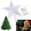 Decorative Star-shaped Christmas Tree Topper with LED Lights