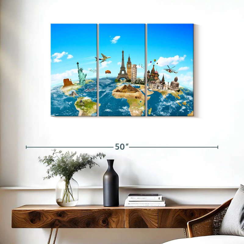 Senne Travel Monuments, 24" H x 38" W