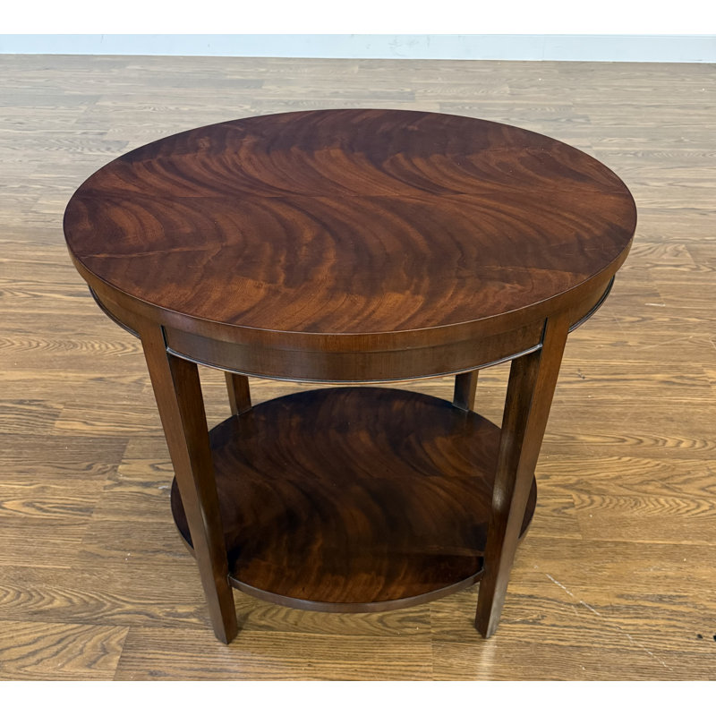 Oval Mahogany End Table 