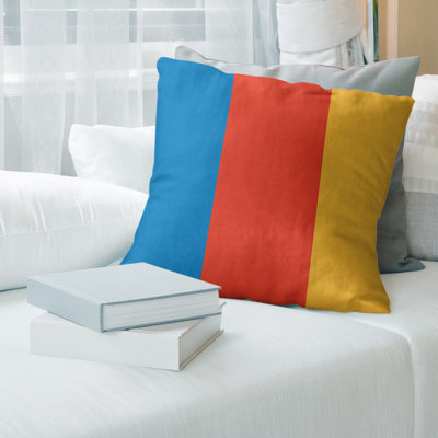 Striped Reversible Throw Pillow