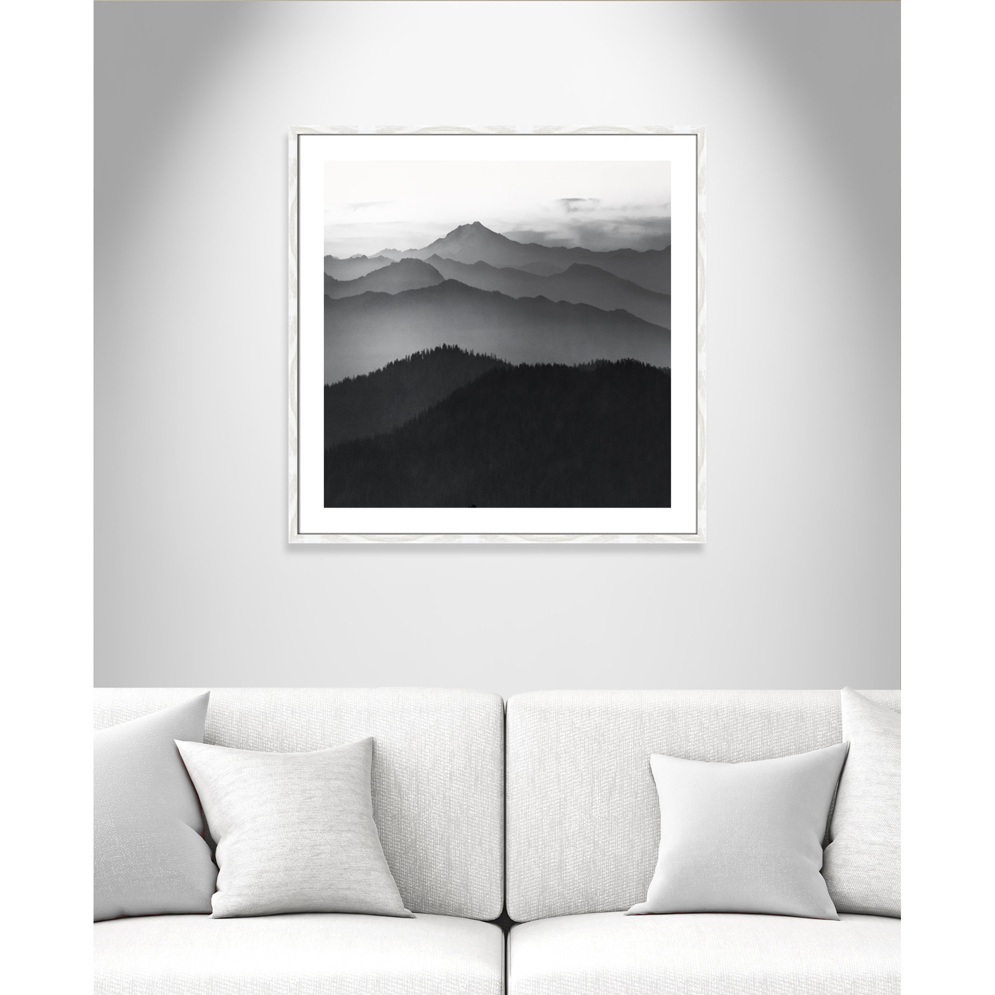 Cascades by Danita Delimont, 32" H x 32" W x 0.75" D, White Framed