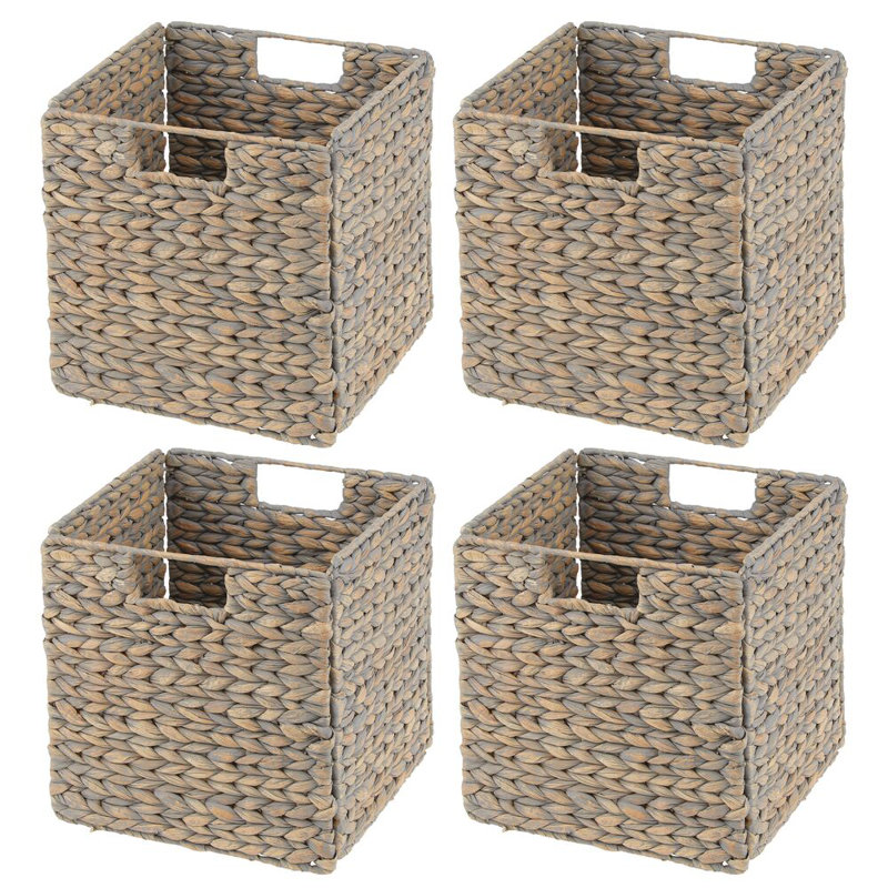 Panier de rangement mDesign, Gris délavé, H 10,5 po x l 10,5 po x P 10,5 po, 8
