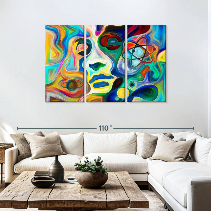 Avery Abstract Galaxy, 48" H x 74" W
