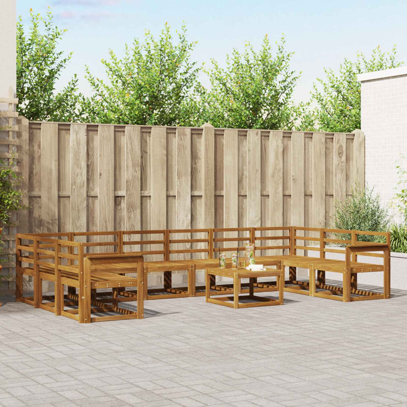 363cm Wide Patio Sectional Set