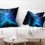 Spectre de lumière bleu clair - coussin imprimé abstrait