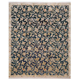 Hand Woven Silk and Wool Area Rug
