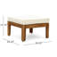 GRENADA L Shape 3Pcs Acacia Sectional Patio Sofa Set