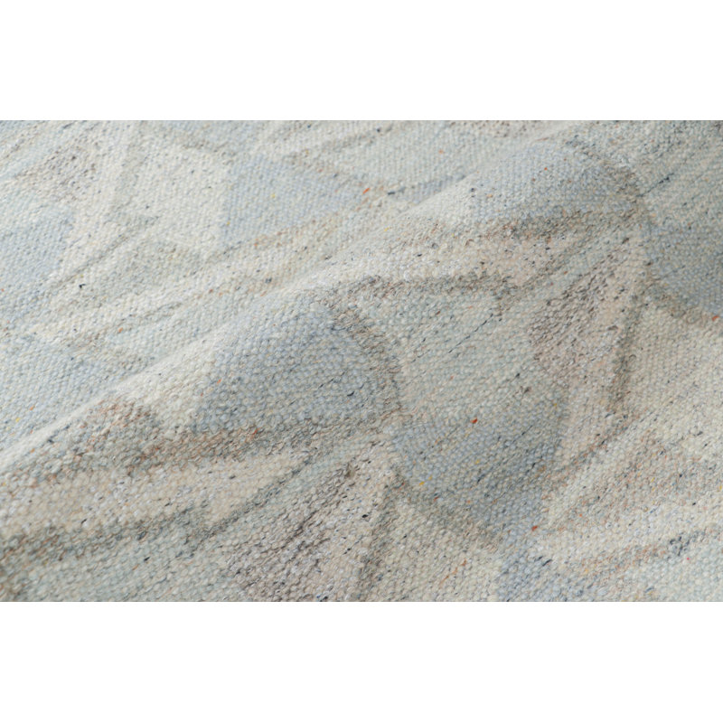 Scandinavian Wool Geometric Area Rug, Rectangle 10' x 14'