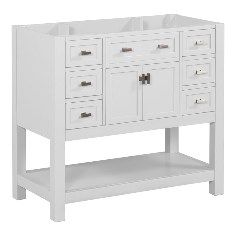 Meuble-lavabo simple avec plateau 35,21 po, Blanc