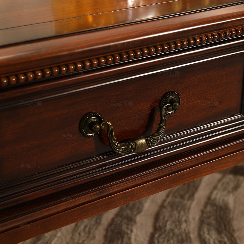 American cherry wood coffee table