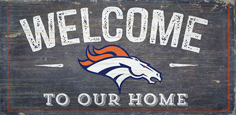 Décoration murale welcome NFL, Broncos de Denver
