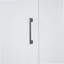 Grand lit escamotable mural avec placard, blanc-787079869