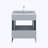 Boston 30'' Single Bathroom Vanity with Resin Top-828807552