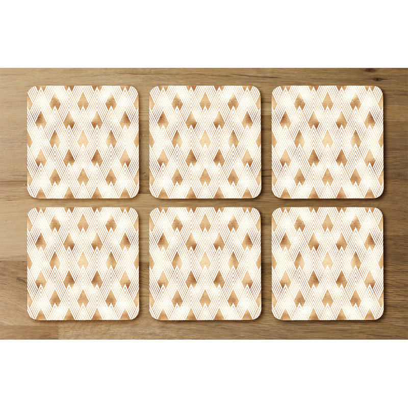 Square 6 Piece Coaster Set
