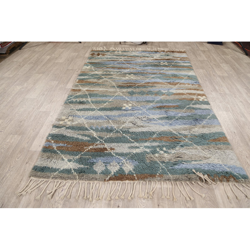 One-of-a-Kind 5'1" X 8'1" New Age Wool Area Rug in