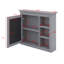 Pharmacie, armoire de rangement de salle de bain murale avec miroir, 3 tablettes ouvertes-708769830