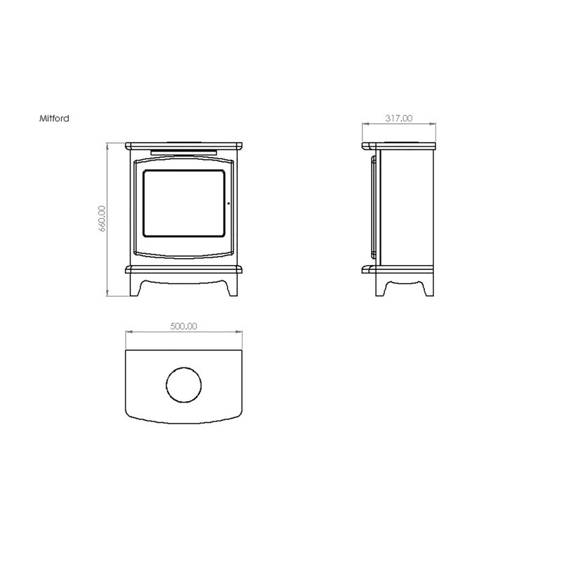 Morpeth Suncrest 50.01cm W Paint Electric