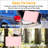 8Ft Pink Portable Folding Table, High Load Bearing, Waterproof Surface For Camping And Events-654818845-654818840