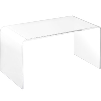 Table cascade transparente en acrylique, 32 po de longueur - console Ambiance, cascade, bureau moderne