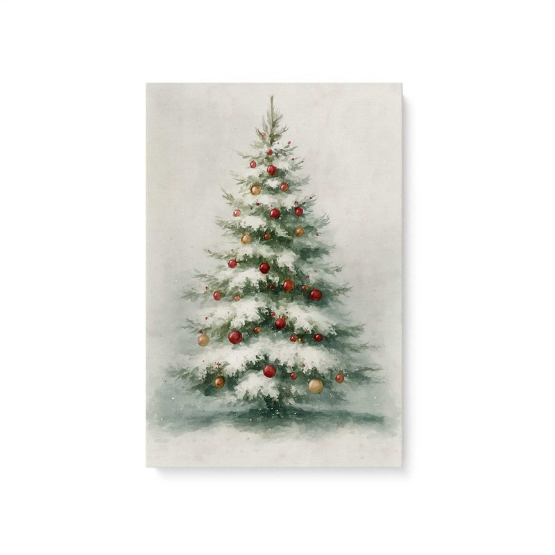 Impression sur toile Evergreen Glow, H 48 po x l 32 po, Toile tendue avec châssis