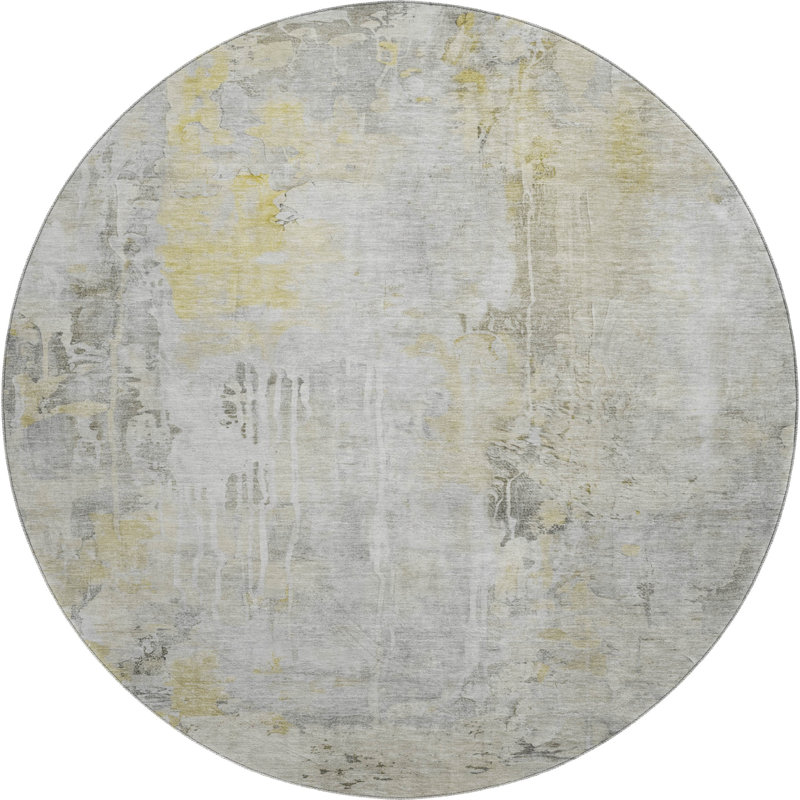 Premium Machine Washable Kelton AMF1233 Abstract Rug, Rectangle 1'8" x 2'6"