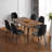 Evaro 6 - Person Four Leg Dining Set-647504219-592229942