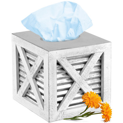 Margree Tissue Box Cover Bathroom Tray Tumbler