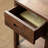 Modern Minimalist Golden Teak Small Square Side Table