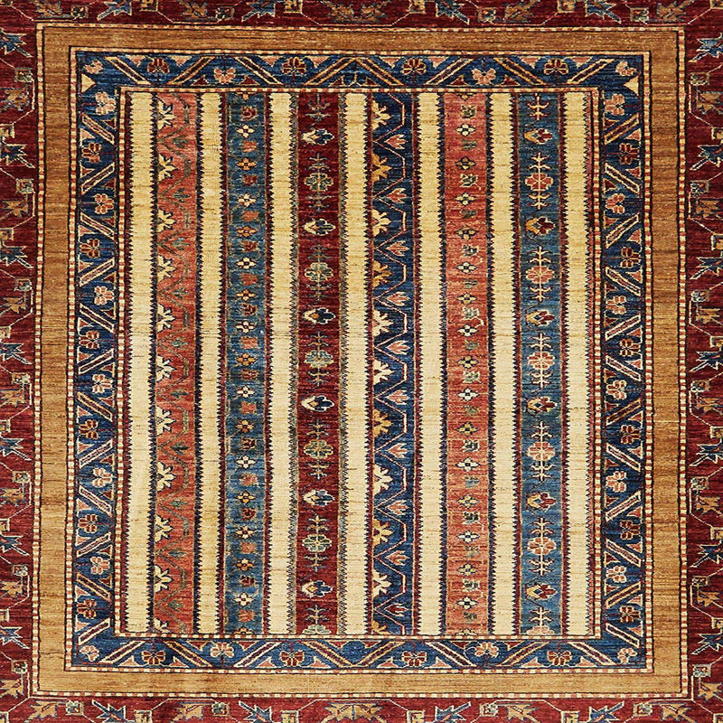 Tapis abstrait moderne 661, Carré 5 pi