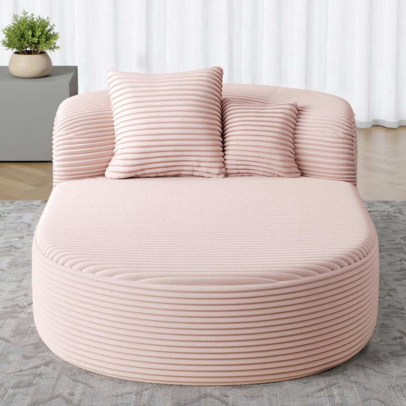 Canapé-lit 51,6 po Modern, Rose