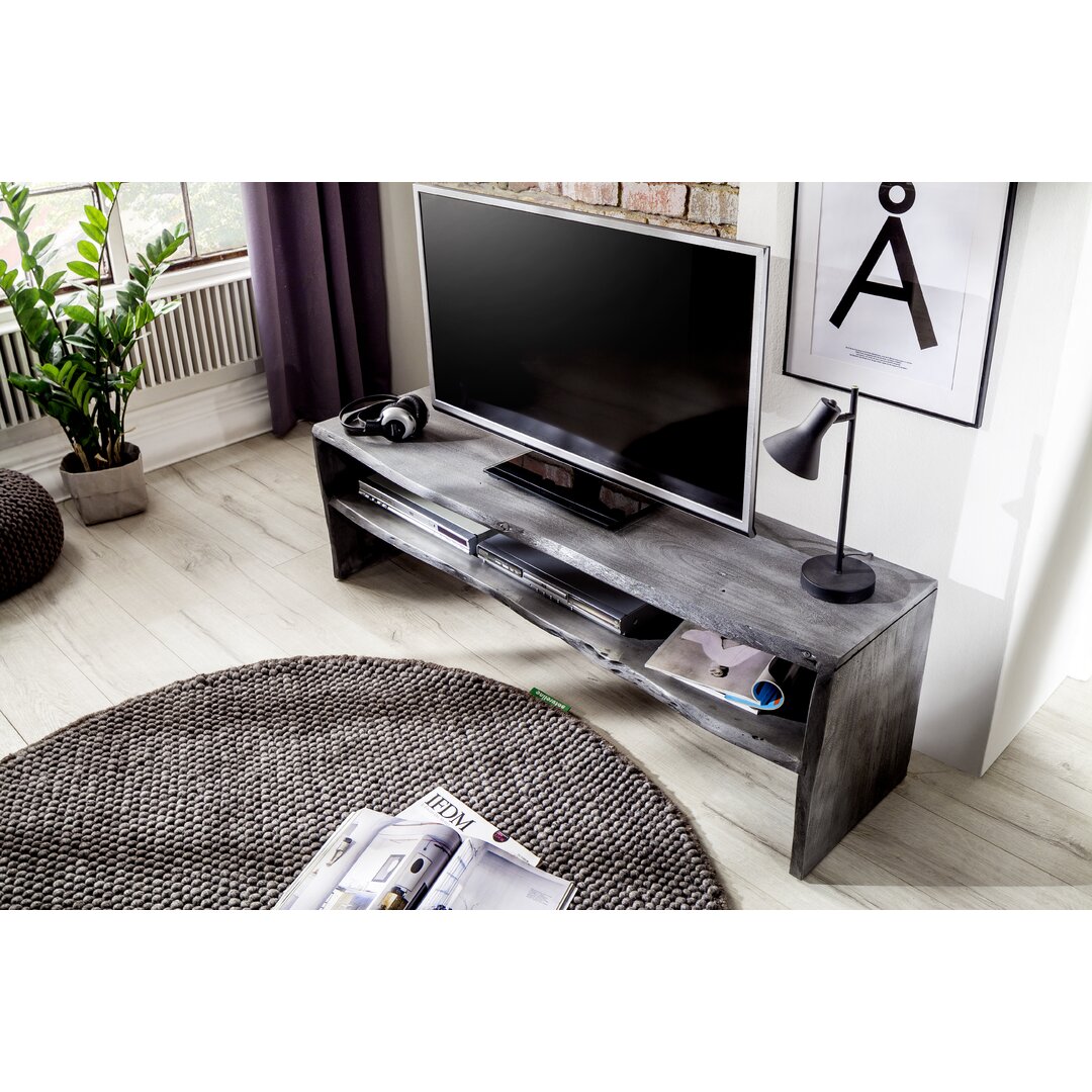 TV-Rack Birami aus Massivholz für TVs bis zu 65"