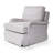 Fully Assembled Cream White 3D Textured Petal Accent Chair-1402799430
