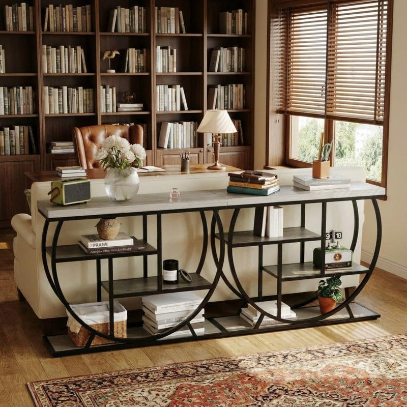 Console et table de vestibule Rustic Industrial, Gris