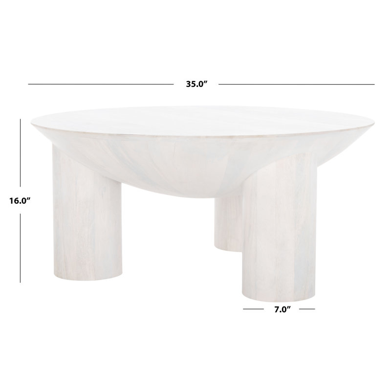 Calhoun Coffee Table, White