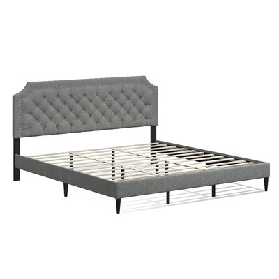 Greyleigh™ Buckhaven Upholstered Platform Bed & Reviews | Wayfair