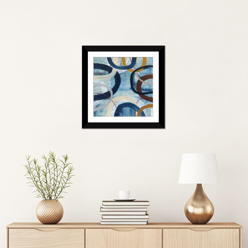 «Dwell II», reproduction d'art sur toile tendue, Papier d'art encadré noir, Blanc, H 16 po x l 16 po x P 1 po