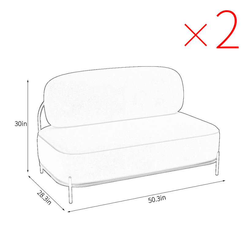 Banc rembourré en similicuir, Gris