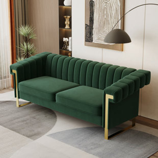 83.86'' Velvet Sofa