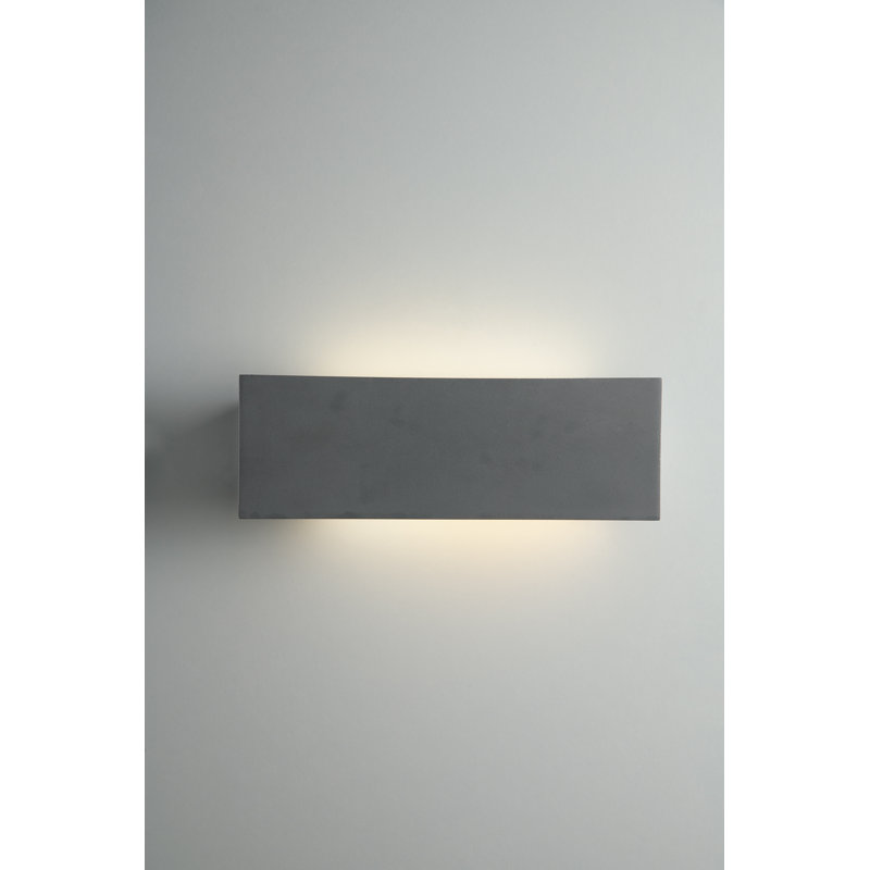 Grey 10.2cm H Integrated LED Outdoor Flush Mount