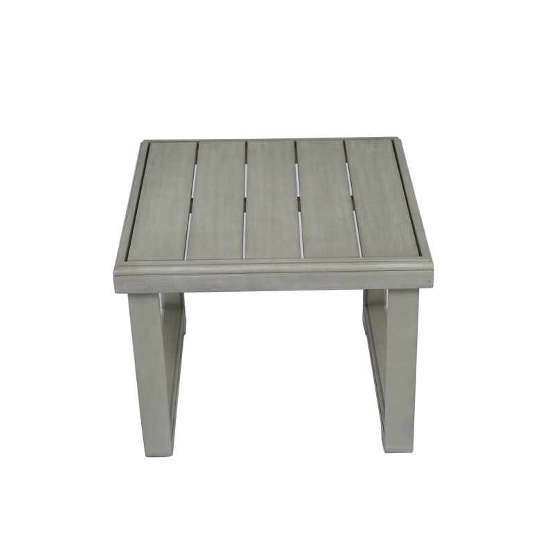 Westchester Rustic Acacia Wood Outdoor Side Table With Durable Natural Finish And Stylish Functionality.