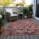 Machine Washable Indoor/Outdoor Claudian ACN1637 Paprika Rug