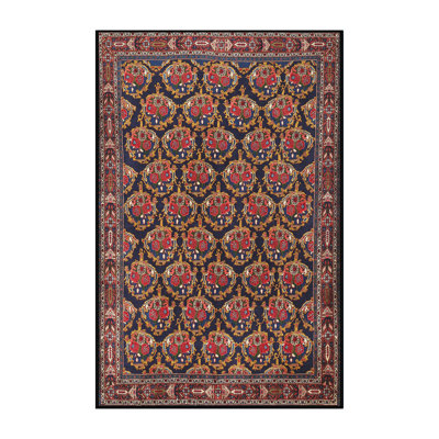 Tapis traditionnel rouge / noir Agyen