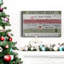 Toile tendue avec châssis de qualité supérieure Christmas Rules - prête à être accrochée-1671625094