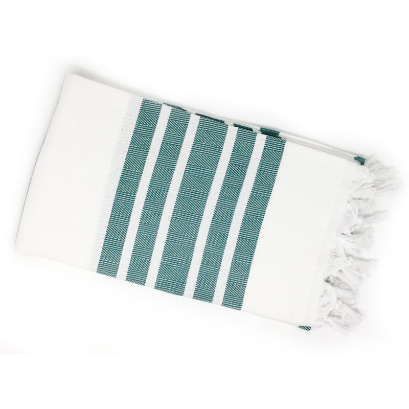 Cotton Ultra Light Beach Towel, Green