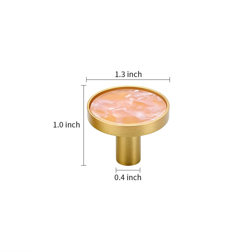  1-5/16" Diameter Circle Knob Multipack, Peachy Pink