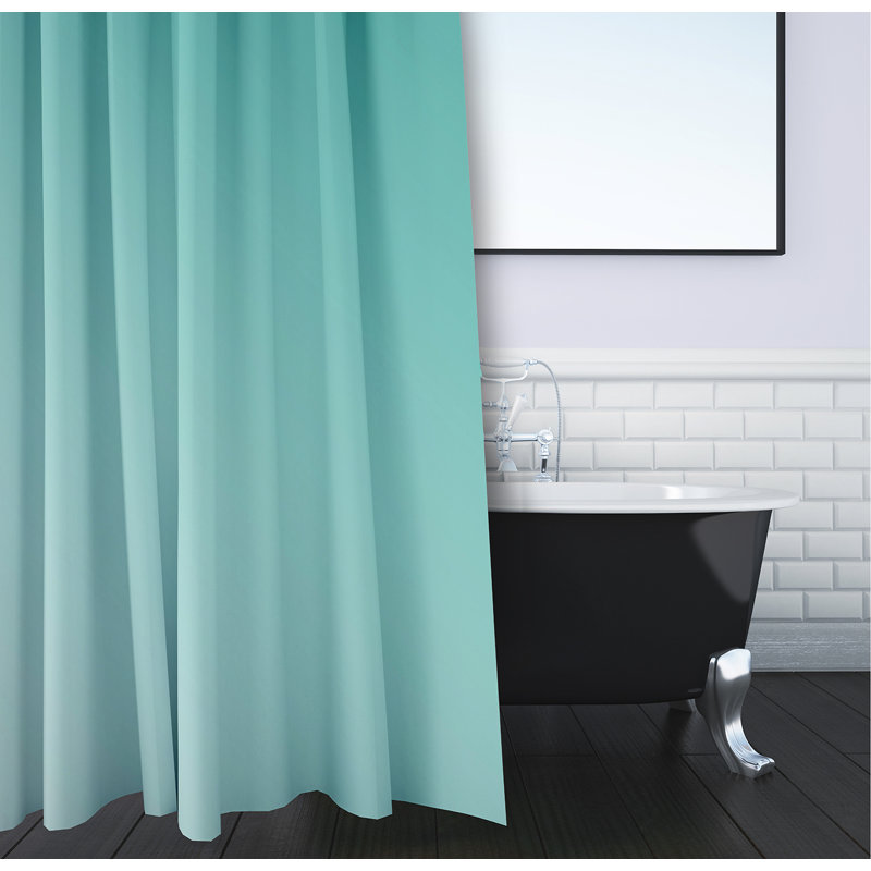 Rideau de douche simple Clifford, Jade