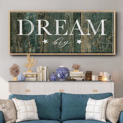 Dream Big - toile encadrée