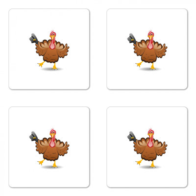 Square 4 Piece Coaster Set